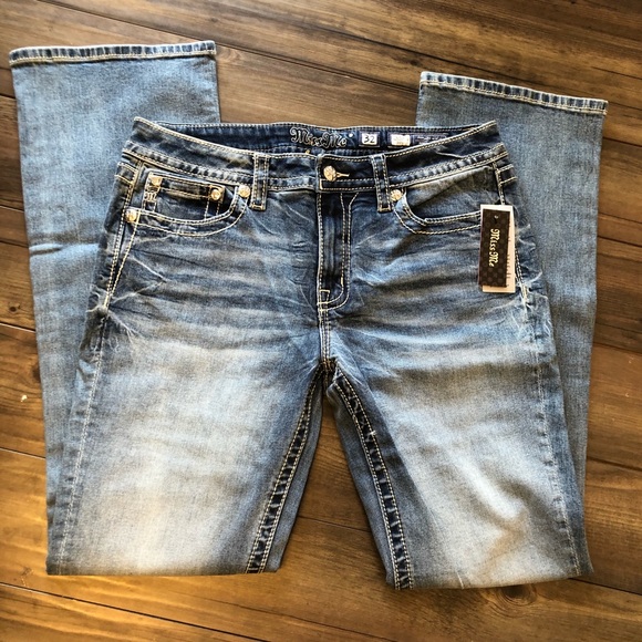 NWT Size 32 33 or 34 Miss Me Jeans Cowhide Bootcut - Picture 4 of 6